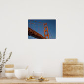 Poster Golden Gate Bridge vue de Fort Point (Cuisine)