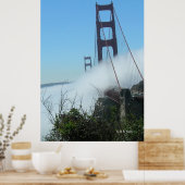 Poster - Golden Gate dans le brouillard (Cuisine)