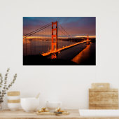 Poster Golden Gate Sunrise (Cuisine)