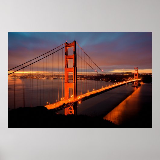 Poster Golden Gate Sunrise (Devant)