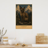 Poster Golden Gaze: Burmese Cat (Cuisine)