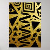 Poster Golden Geometry: A Modern Glow (Devant)