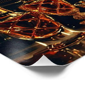 Poster Golden Glamour: A Retro Cocktail  (Coin)