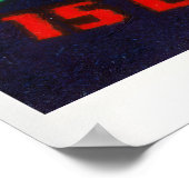 Poster Golden Harp - Matchbox Print - Czech Wall Art (Coin)