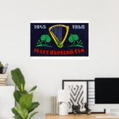 Poster Golden Harp - Matchbox Print - Czech Wall Art (Bureau à domicile)