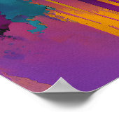 Poster Golden Horizon – Abstract Tropical Sunset (Coin)