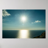 Poster Golden Horizon | Dingli Cliffs Malta Seascape (Devant)
