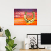 Poster Golden horseshoe (Bureau à domicile)