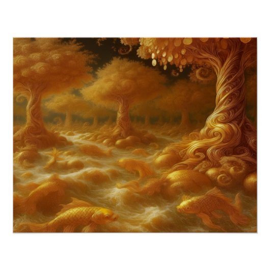 Poster Golden Koi (Devant)