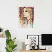 Poster Golden Leaf Fantasy Art by Molly Harrison (Bureau à domicile)