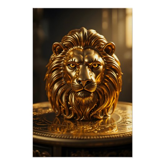 Poster Golden Lion Majesty (Devant)