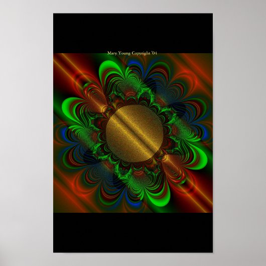 Poster Golden Mandala (Devant)
