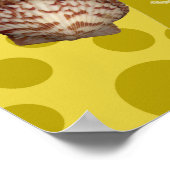 Poster Golden Merfaery and Dolphin Print (Coin)