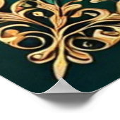 Poster Golden Peacock Feathers (Coin)