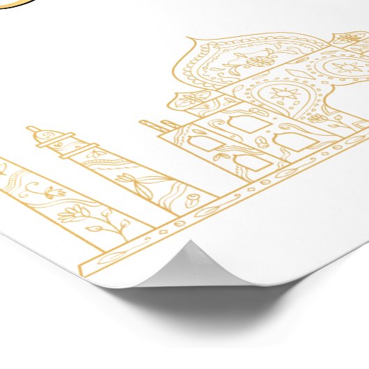 Poster Golden Ramadan Kareem Print (Coin)