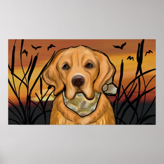 Poster Golden Retriever (Devant)