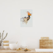 Poster Golden Retriever avec un papillon sur son nez (Cuisine)