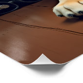 Poster Golden Retriever by the Toy Train Christmas (Coin)