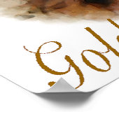 Poster Golden Retriever Cadeaux Art Imprimer (Coin)