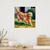 Poster Golden Retriever Chien (Cuisine)