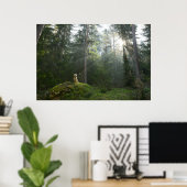 Poster Golden Retriever Chien | Pine Woodland (Bureau à domicile)