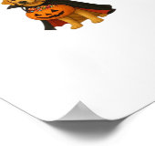 Poster Golden Retriever Halloween Chien avec bonbon Citro (Coin)