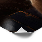 Poster Golden Retriever Halloween effroi (Coin)