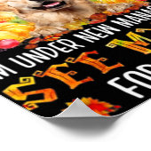 Poster Golden Retriever I Am Not Retired I'm Under New Ma (Coin)