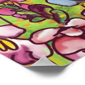 Poster Golden Retriever in a Meadow of Snapdragons (Coin)