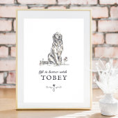 Poster Golden Retriever Life's Better With Custom Dog Nam