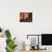 Poster Golden Retriever Love Is Just a Word (Bureau à domicile)