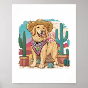 Poster Golden Retriever rester cool partout