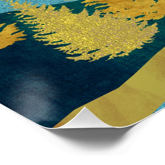 Poster Golden River (Coin)