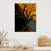Poster Golden Roots and Twilight Tree (Cuisine)