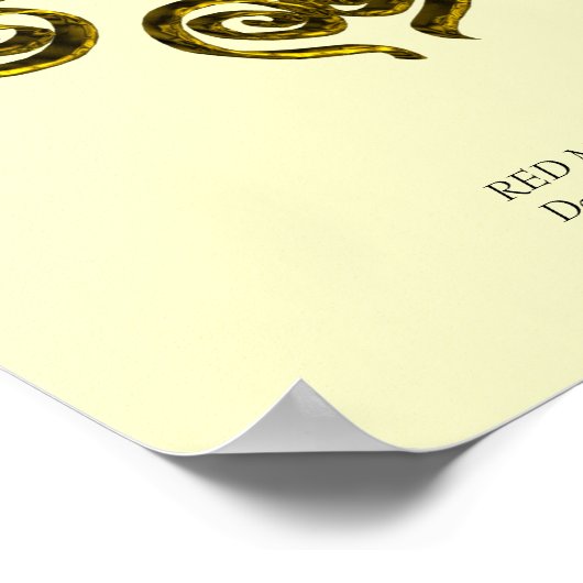 POSTER GOLDEN ROSE RUBY (Coin)