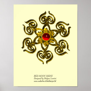 POSTER GOLDEN ROSE RUBY