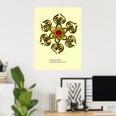 POSTER GOLDEN ROSE RUBY (Bureau à domicile)