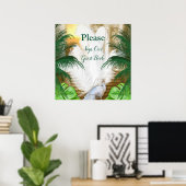 Poster Golden Royal Peacock Temple Dreams (Bureau à domicile)