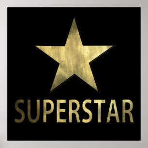 Poster Golden Star Superstar