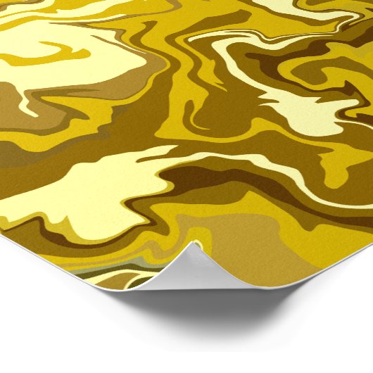 Poster Golden Swirls (Coin)