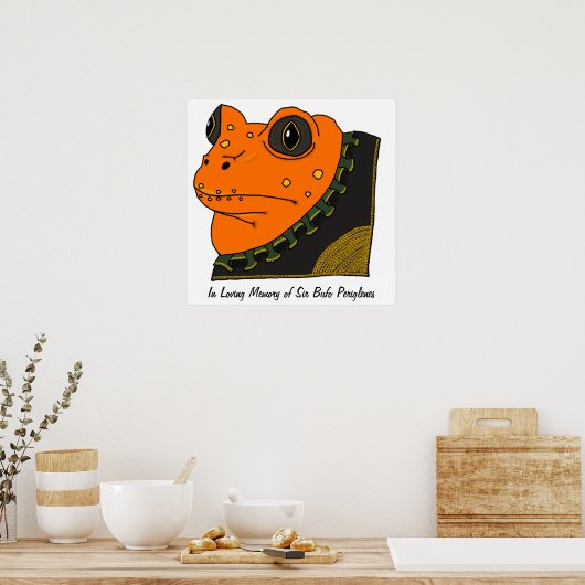 Poster Golden Toad Memorial (Cuisine)