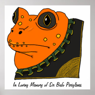 Poster Golden Toad Memorial