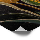 Poster Golden Tulip Trio on Black (Coin)