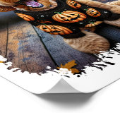 Poster Goldendoodle Chien Halloween (Coin)