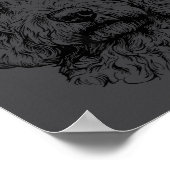 Poster Goldendoodle Christmas Santa Hat Xmas Pajama Golde (Coin)