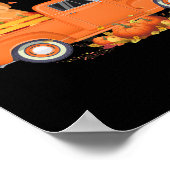 Poster Goldendoodle Citrouille Camion Automne Leaf Thanks (Coin)