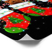 Poster Goldendoodle Dog In Christmas Socks Funny Pet Dog (Coin)