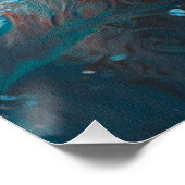 Poster Goldendoodle dog swimming in water 008 (Coin)