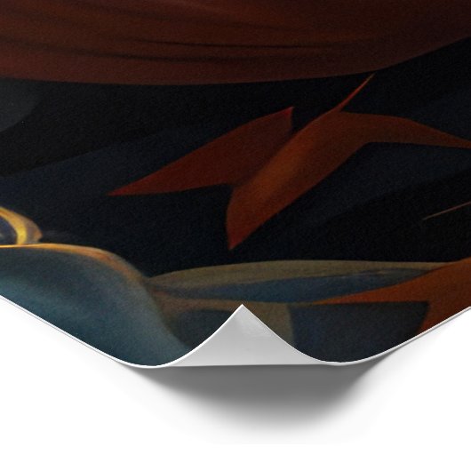 Poster Goldendoodle Halloween Éffrayant (Coin)