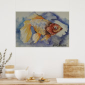 POSTER GOLDFISH DE COULEUR D'EAU (Cuisine)